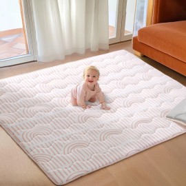Mallify Soft Thicker Baby Mat for Floor 71"x59", Extra Large Baby Play Mat, Non-Slip ...