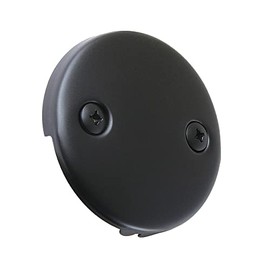 Kingston Brass DTT100MB Made to Match Bathtub Overflow Plate, 3-3/16 Inch Diameter, Matte Black