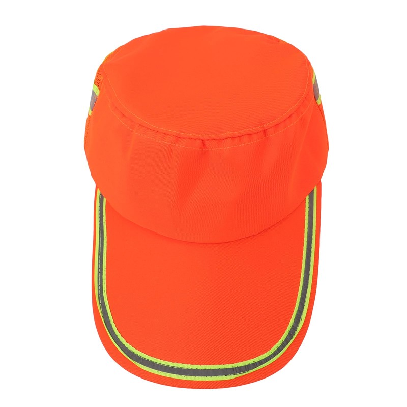 Breathable Mesh Baseball Cap with High-Visibility Reflective Strip Sanitation Cap