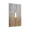 Rustic Brown Wood Plank Single Toggle Light Switch Cover Decorative