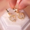 Collar Tulipan Dije Mujer Aretes Largo Juego De Joyeria Lujo