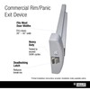 Brinks Commercial Rim Panic Exit Device, Aluminum - Durable Panic