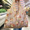 allydrew Large Foldable Tote Nylon Reusable Grocery Bag, Cats &