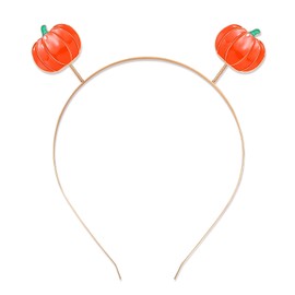 Diadema de Acción de Gracias, otoño y otoño, para mujer, pavo, hoja de arce, calabaza, aro, pelo, regalo de fiesta de Acción de Gracias, accesorios para el cabello (calabaza)