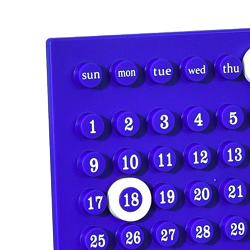 Wooden Kids Calendar DIY Hand Operated Develop Planning Skills Perpetual
