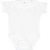 RABBIT SKINS, Baby Soft Short-Sleeve Bodysuit, White, Newborn
