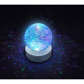Playlearn SWGB Glitter Ball snow globe with LED color changing Mood Light