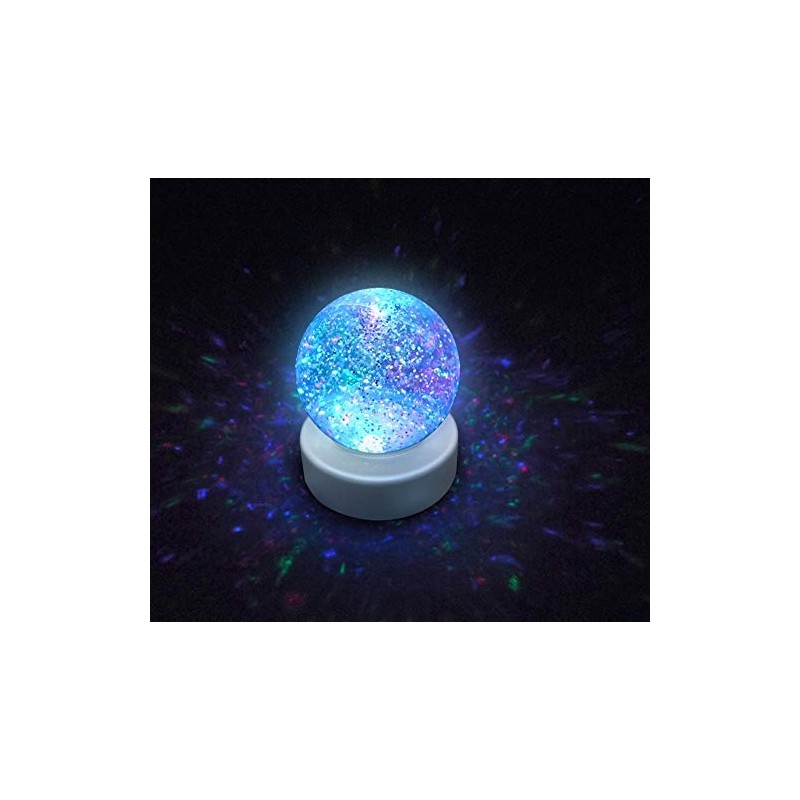 Playlearn SWGB Glitter Ball snow globe with LED color changing
