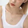 DAYLINLOVE Basketball Necklace S925 Sterling Silver Heart Basketball Pendant Necklaces