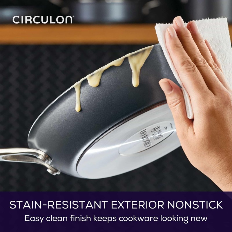 Circulon A1 Series with ScratchDefense Technology Nonstick Induction Frying Pan/Skillet,
