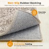 8x10 Area Rug Living Room, Vintage Washable Carpet Brown