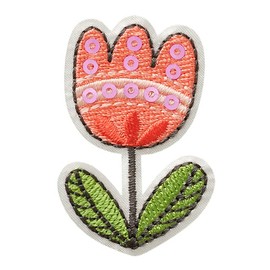 Mono Quick 06163 Tulip with Sequins Iron-On Patch Approx. 4.8 x 3.1 cm