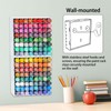 Krafetto 2 Pack 64 Grids Paint Organizer Storage Rack, Wall-mountable