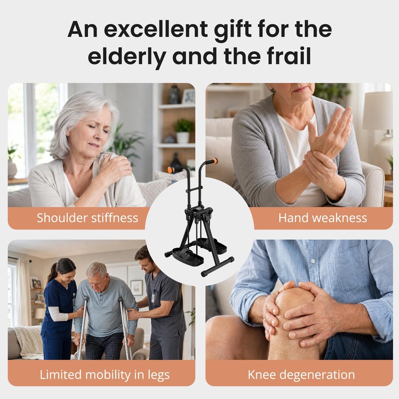 RYGEO Pedal Exerciser Bike for Seniors – Arm, Leg, Hand