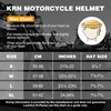 KRN Adult Modular Flip-up Motorcycle Helmet - DOT Approved Street