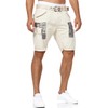 Indicode Men's Jaramillo Cargo Shorts with 6 Pockets, 100% Cotton,