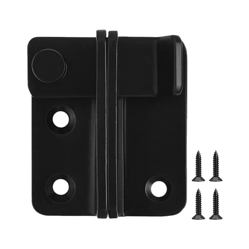 Stainless Steel Door Bolt, Lockable Fastener with Padlock Hole Latch,