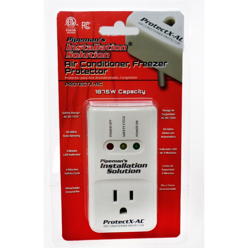 Pipeman's Installation Solution AC 85-135V Surge Protector 1875 Watts, White