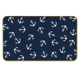 Mingnei Nautical Door Mat, Boat Floor Mats for Floor Rug, Welcome Nautical Boats Ship Kitchen Home Doormat Door Mat for Front Indoor Outdoor Rug 30 x 17