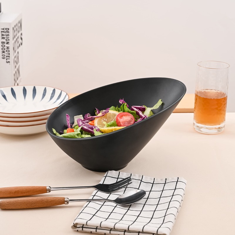 LOVYANXUE Bamboo Fiber Salad Bowls, 4 Packs Compostable 33 Ounce