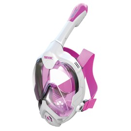 Seac Magica Snorkel Mask Full Face Mask Anti-Fog System with a Soft Mask Body, Dry Top Snorkel with Outlet Valve, S/M