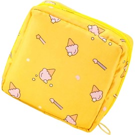 Bolsa discreta para organizadores de toallas sanitarias, bolsa de almacenamiento higiénica para toallas sanitarias con cremalleras seguras para almacenamiento de higiene esencial de poliéster