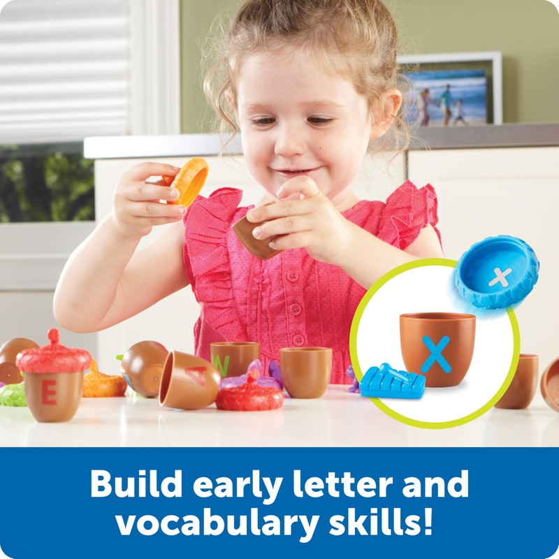 Learning Resources Alphabet Acorns Activity Set - ABC Puzzle, Preschool