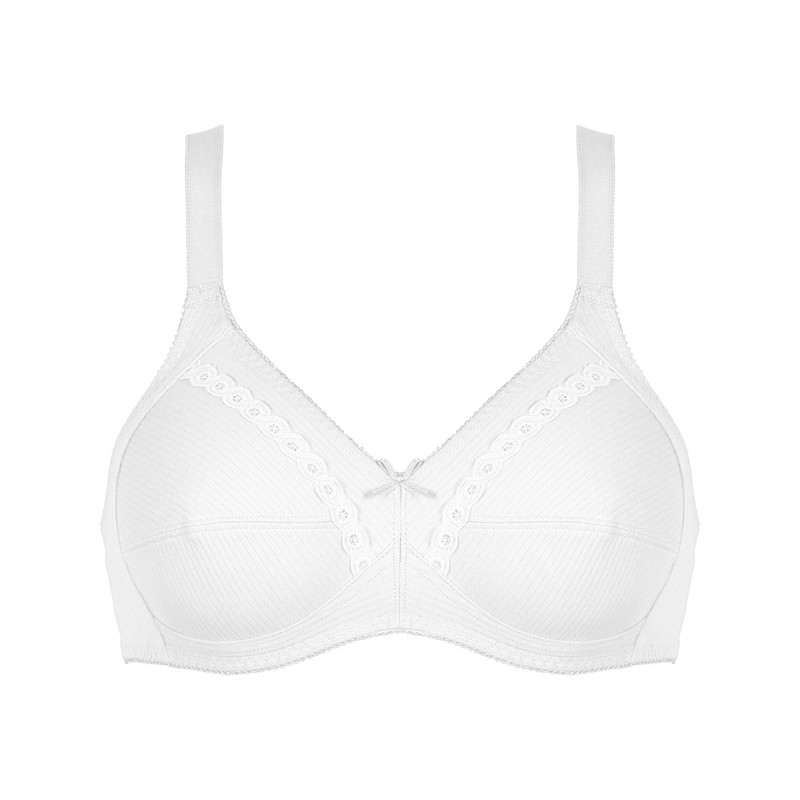 Naturana Women's Soft Cup Everyday Bra 86545, White, 38DD