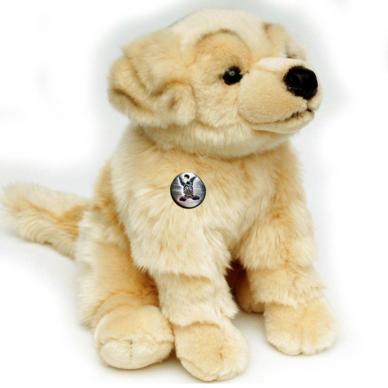 Golden Retriever Samson Sitting Doodle Cuddly Toy Plush Dog