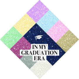 Tassel Toppers In My Graduation Era Grad Cap Topper, Grad Cap Decorations or Gown Accessories