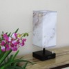 AMUMO Dual USB Table Desk Lamp, Bedside Nightstand Lamp, Fabric