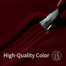 Firedeep Chocolate Brown Gel Nail Polish, 0.54 Fl Oz Large Bottle Deep Cherry Red Gel Polish Manicure Salon UV/LED Soak Off