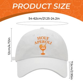 Snyvpra Aperol Spritz Cocktail Hut Original Baseball Cap Unisex für Damen & Herren Retro Design Bar Freizeit Geschenk Aperolsa