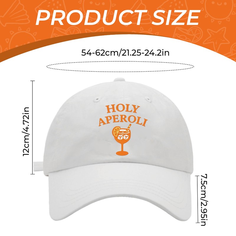 Snyvpra Aperol Spritz Cocktail Hut Original Baseball Cap Unisex für