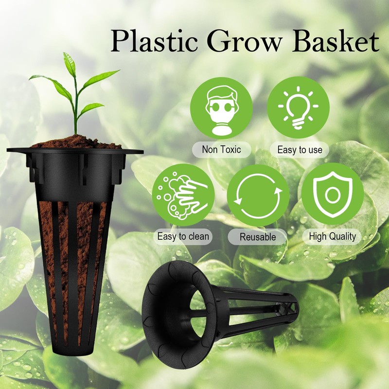 Cunhill 100 Pcs Hydroponic Growing Kit Include 50 Pcs Plant