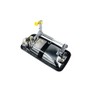 HUYILUN0104 Chrome Half Metal 1 Pair Front Exterior Door Handle