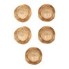 5Pcs Mini Sombrero Straw Hats 3.7in Diameter Retro Simple Style