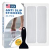 Anti Slip Shower Stickers 24 PCS, Invisible Non-Slip Shower Strips
