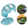 Multifunctional Tortoises Humidified Shelter Nest Climbing Pet Reptile Cave LandscapeLake