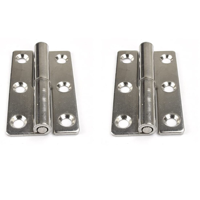 2pcs Lift Off Hinges Small Slip Joint Stainless Flag Hinge-Lift