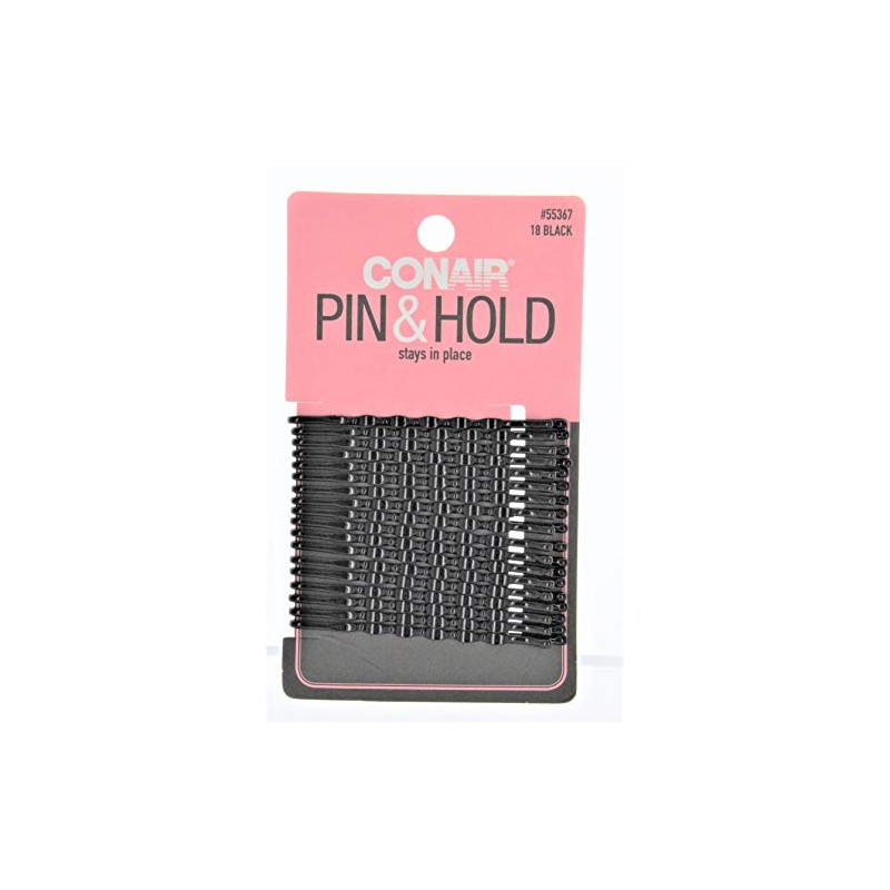 Conair Styling Essentials Firm Hold Bobby Pins 18 ea, Black,