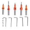 5Pcs Countersink Drill Bit Set High Hardness Strong Cutting Force