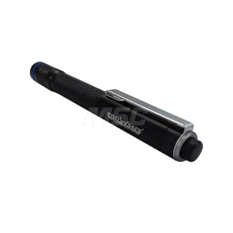 PRO-SAFE Black Aluminum Penlight Flashlight: IP54 Waterproof, 120 Lumen LED,