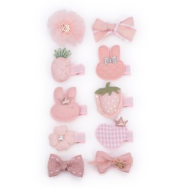 BIANHUAN Baby Hair Pins, Children, Cute, Baby Hair Clip, Bangs, Infants, Bangs, Bangs, Babies, Bangs, Pin, Girls, Hair Accessory, Kids, Hair Ornament, Fashionable, Pin Clip, Cute, Painless, 10-Piece Set, Birthday, Photography, Gift, Shichi-Go-San