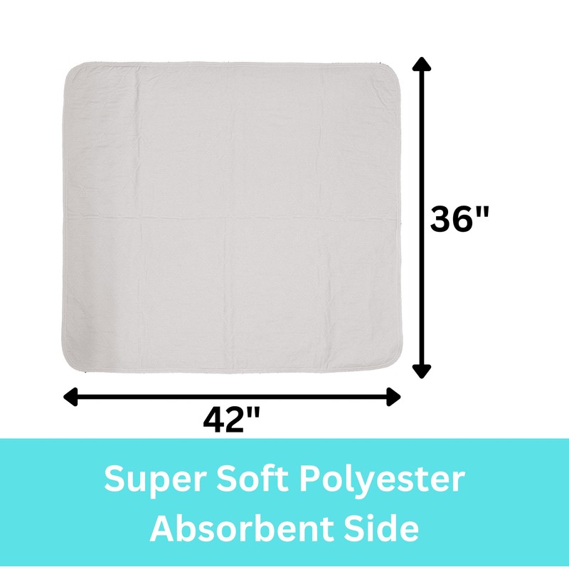 Bed Pad Washable Incontinence Underpad - Heavy Duty, Super Absorbent