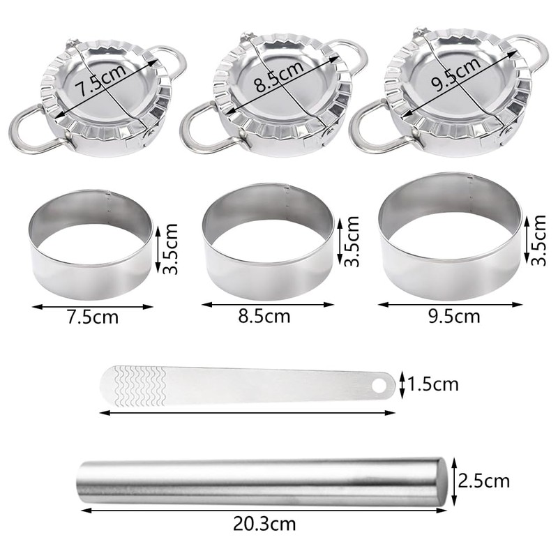 Pamtns Dumpling Maker Set of 10 Stainless Steel Dumpling Maker