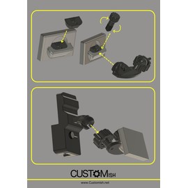 Generic Cell Phone Mount for 2018-2021 Ford Expedition Coin Tray, Black