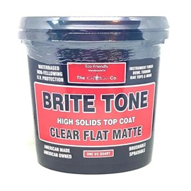 CrystaLac Brite Tone High Solids Polyurethane Instrument Finish 32 oz Quart (Clear Flate Matte)