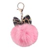 BUZZxSELECTION Women's Cat Ear Cat Leopard Print Keyring Charm Keychain