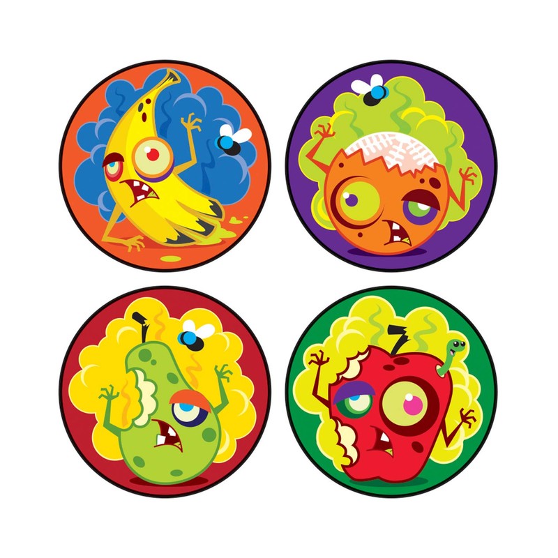 Trend Stickers Scented Zombie Fruit (Dirt) 48 Count T83309